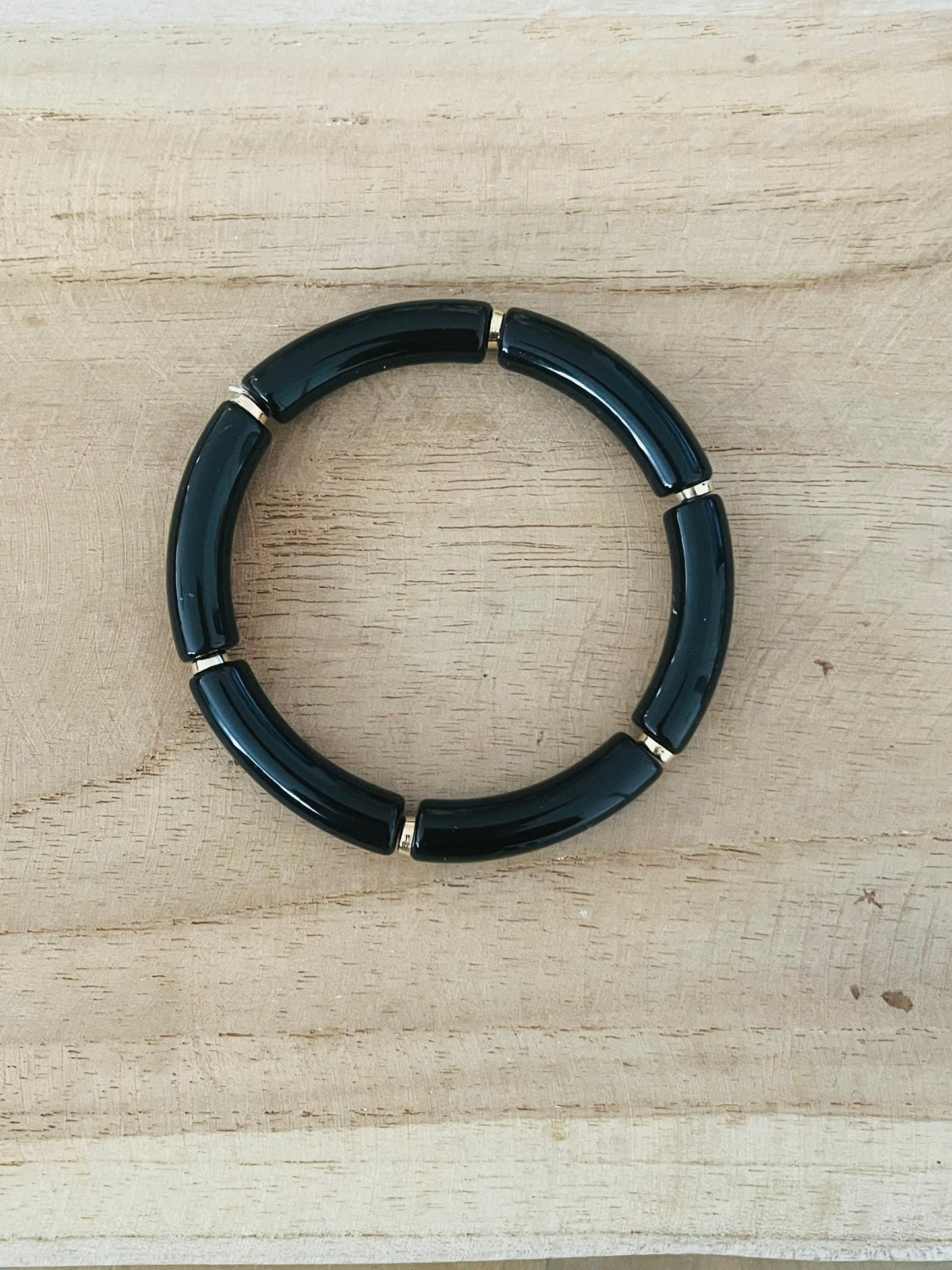 Bracelets élastiqués perles tubes - Les Unis