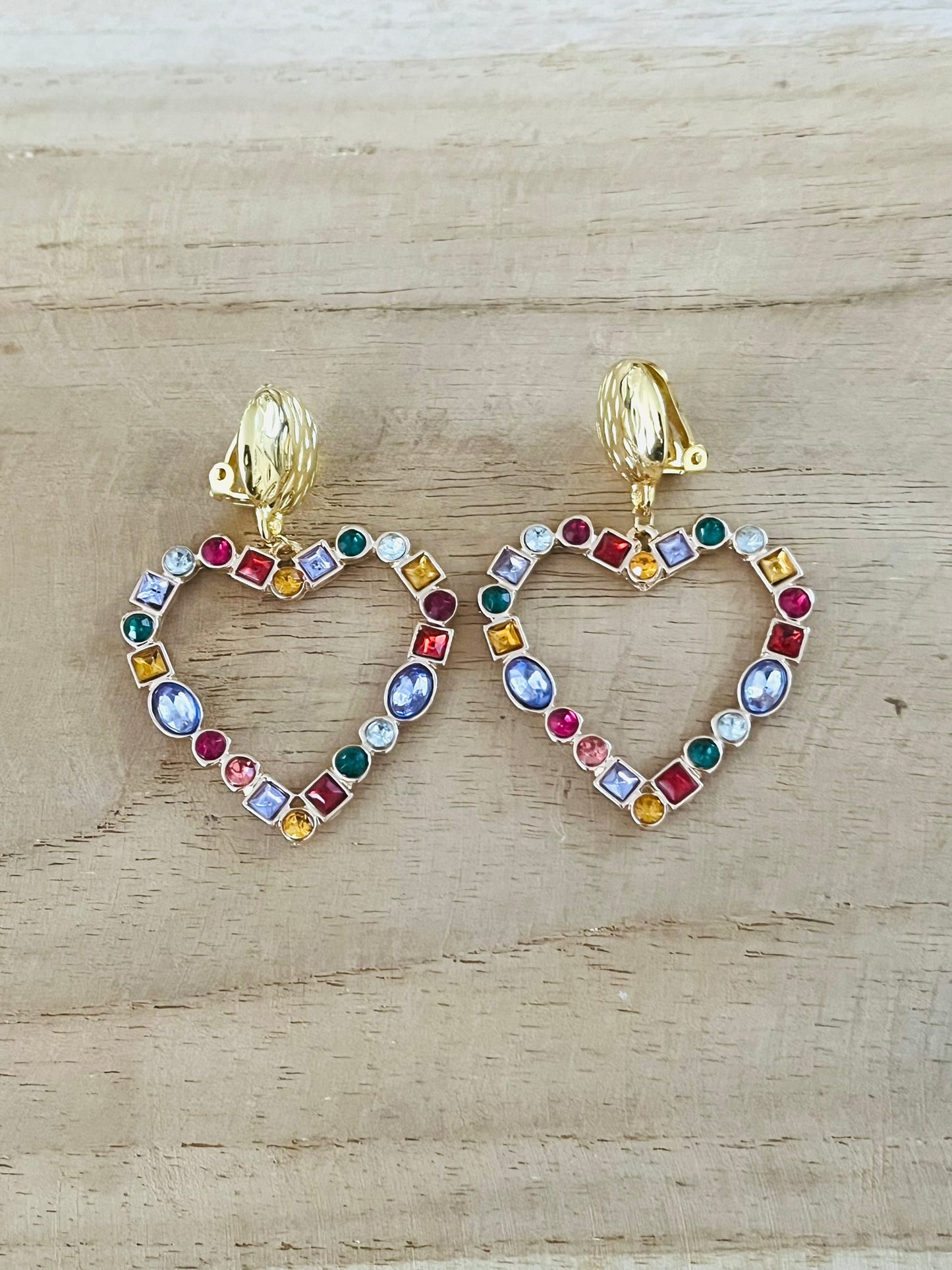 BO à clips LEA - Coeur multicolore