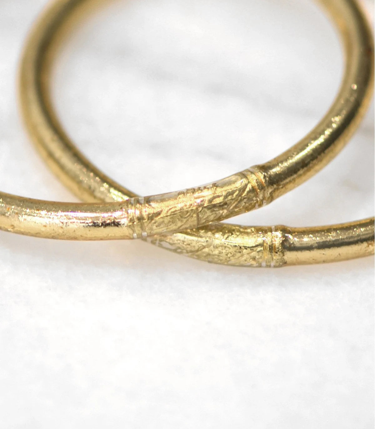 Jonc bouddhiste simple - Light Gold (doré clair)
