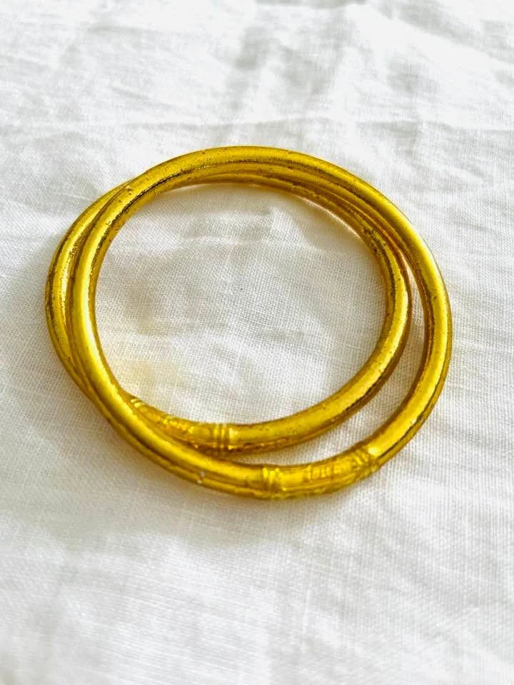 Jonc bouddhiste simple - Gold (doré)