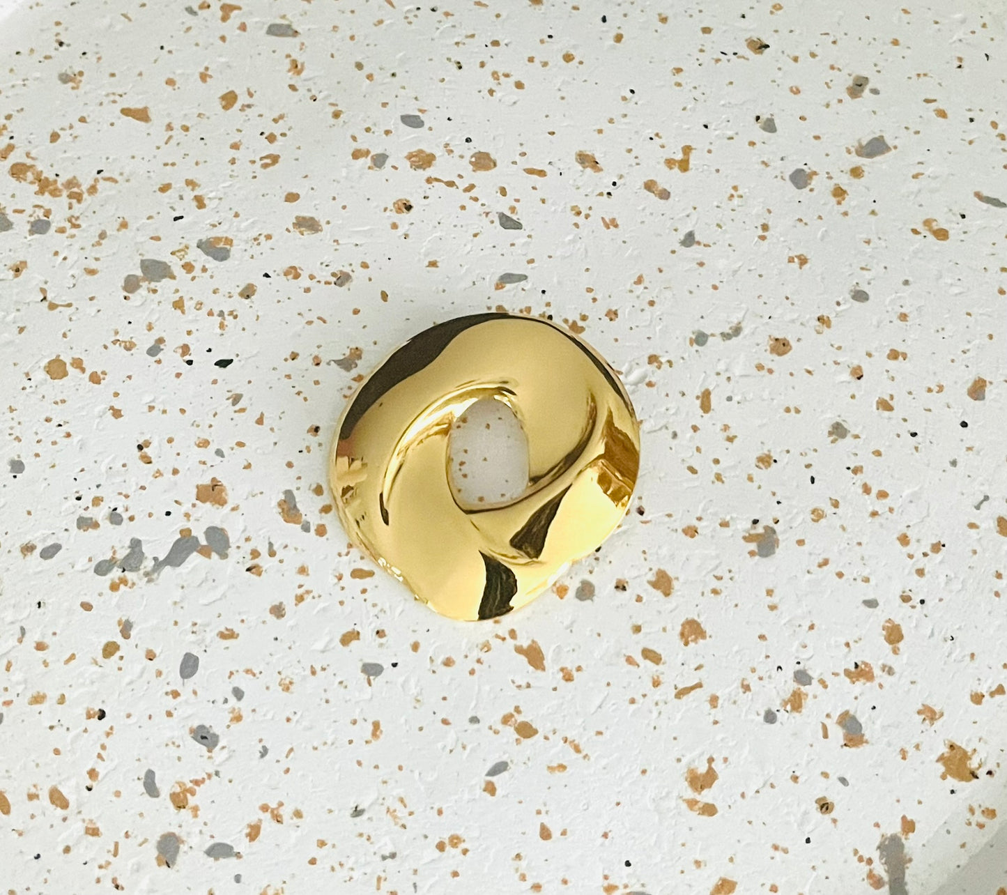 Broche Rond Design en acier inoxydable