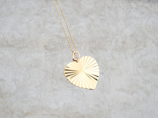 Collier coeur plaqué or