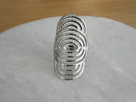 Bague ethnique en acier inoxydable